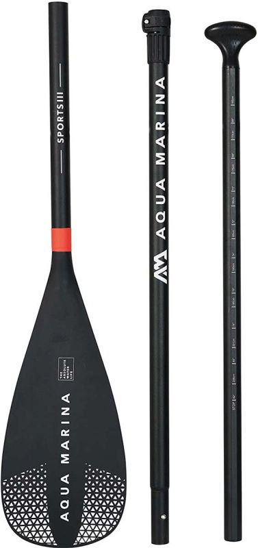 aqua marina trzyczesciowe wioso do deski sup alu 175 220 cm sports iii