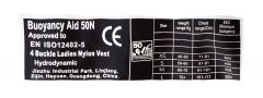 Kamizelka asekuracyjna Jet Ski Deluxe Nylon 50N różowa XL