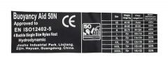 Kamizelka asekuracyjna Jet Ski Deluxe Nylon 50N szara XL