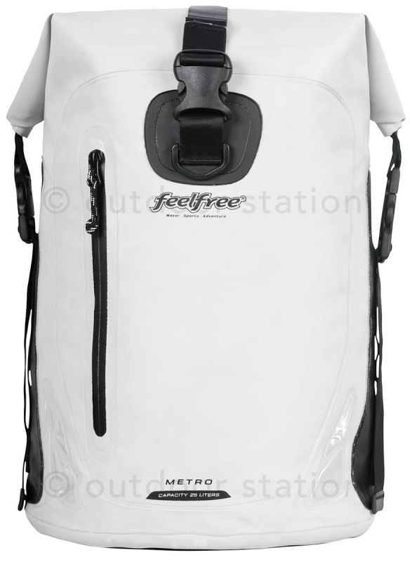 Wodoodporny plecak dla motocyklistów 25L Feelfree Metro biały