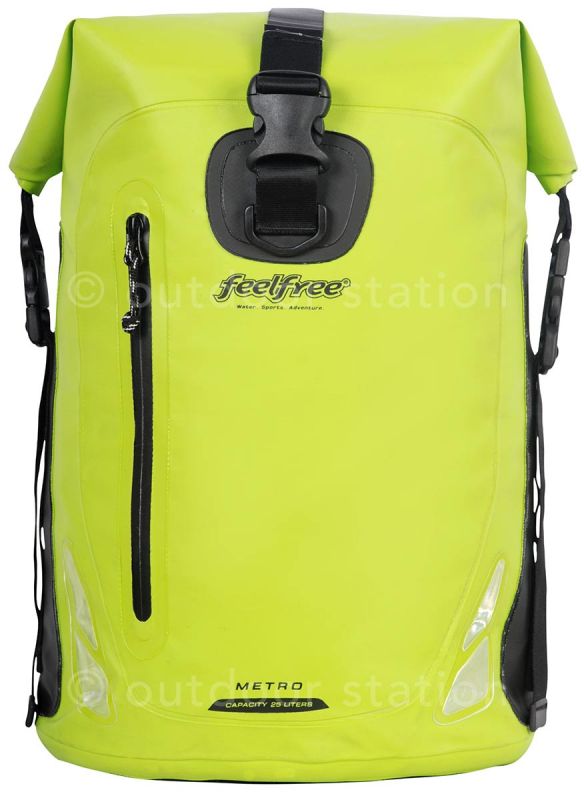 Wodoodporny plecak dla motocyklistów 25L Feelfree Metro limonkowy