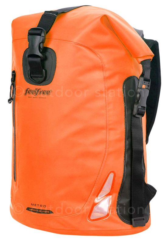 Wodoodporny plecak dla motocyklistów 25L Feelfree Metro pomarańczowy